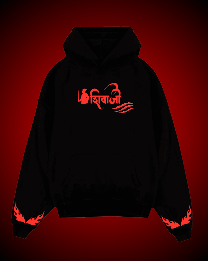 THE WARRIOR CHHATRAPATI Oversized Hoodie Rainboww