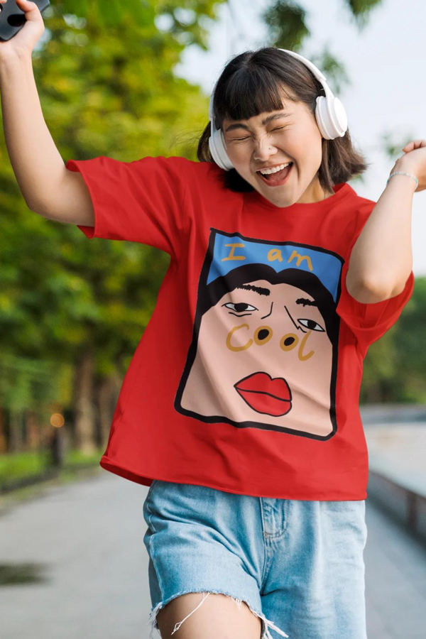Rainboww I'm Cool Oversized T-Shirt - Rainboww
