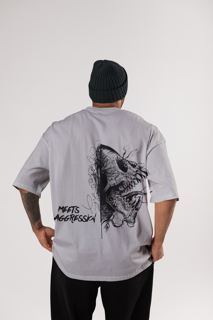 Rainboww's Aggression Oversized T-Shirt - Rainboww