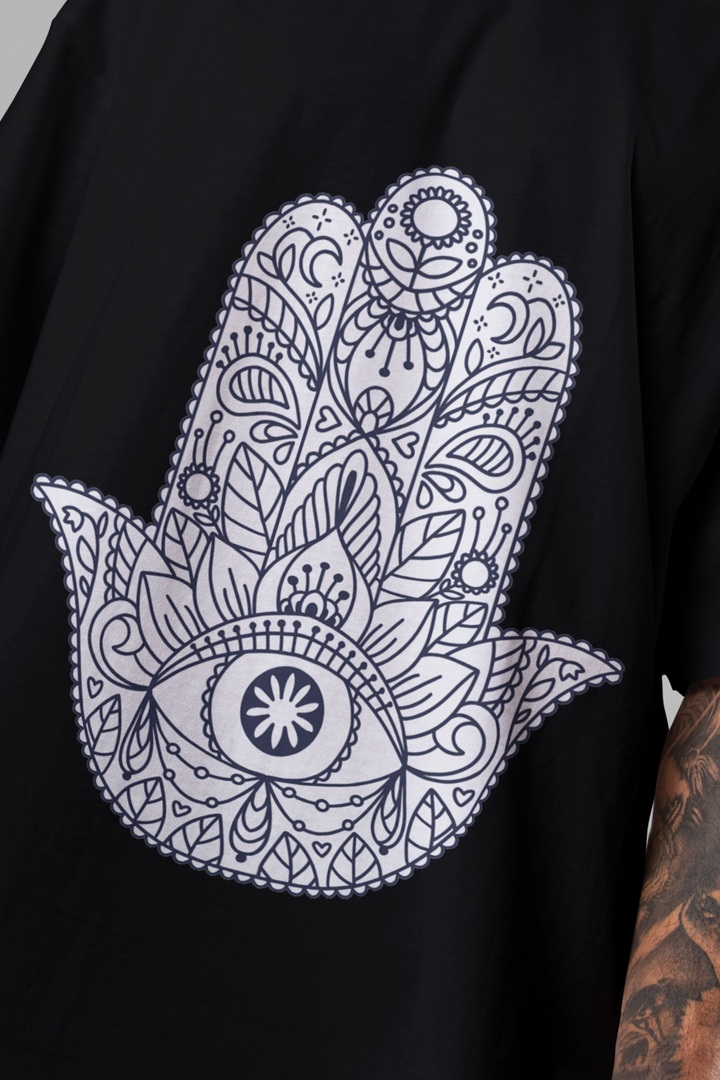 Rainboww's HarmonyHand Oversized T-Shirt - Rainboww