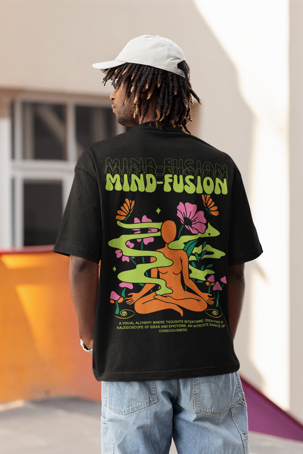 Rainboww Mind-Fusion Oversized Unisex T-Shirt
