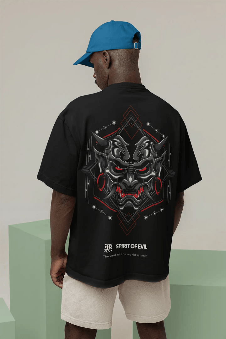 Spirit of Evil Oversized T-Shirt - Rainboww