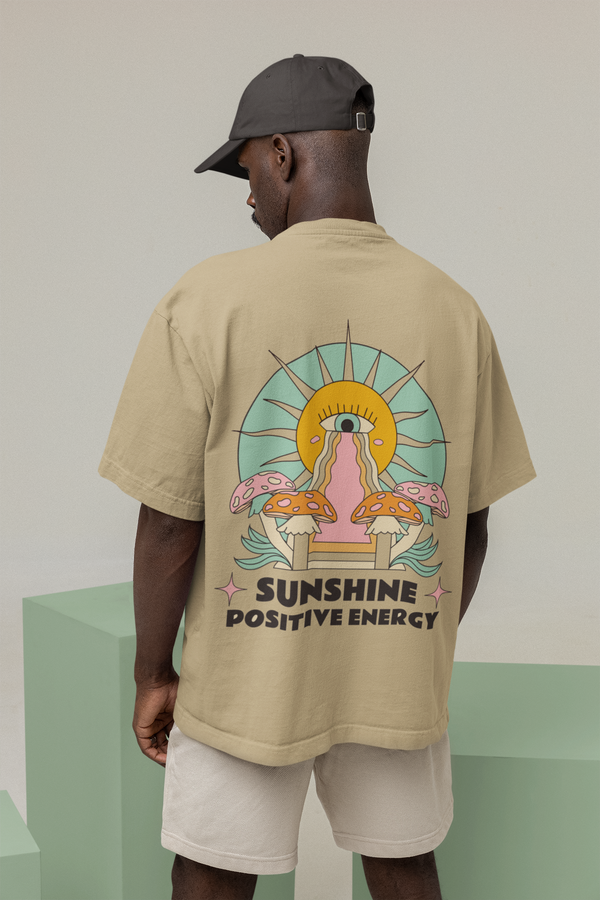 Rainboww Sunshine Positive Energy Oversized T-Shirt