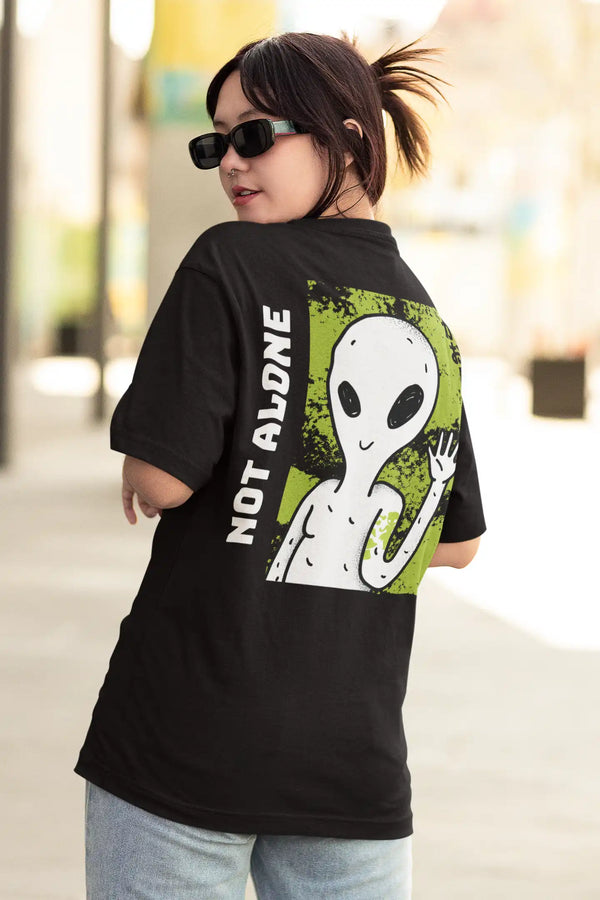 A Smiling Alien Oversized Unisex T-Shirt