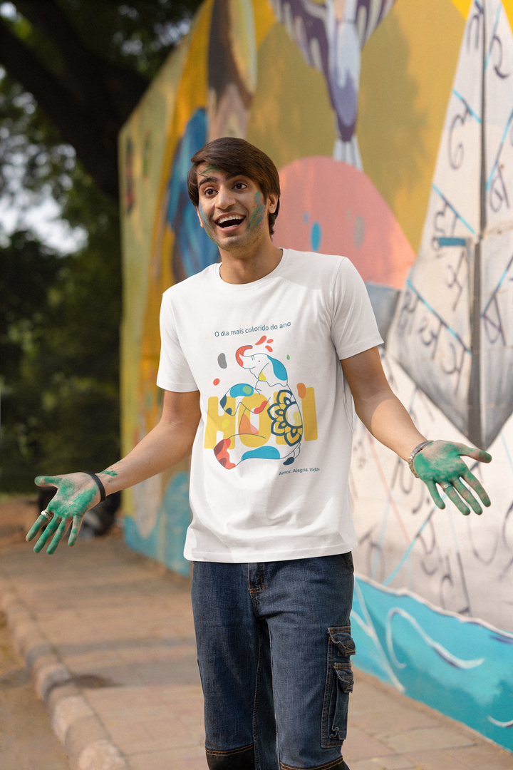 Rainboww Colourful Holi Special Unisex Regular T-Shirt - Rainboww